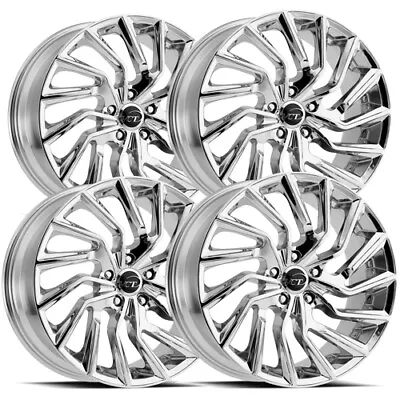 (Set Of 4) VCT V81 20x8.5 5x120 +40mm Chrome Wheels Rims 20  Inch • $1255.96