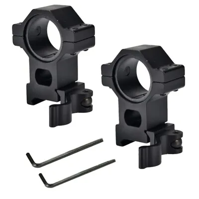 1 Inch Rifle Scope Rings Mount Quick Release Picatinny/Weaver Rail Scope Rings • $10.99