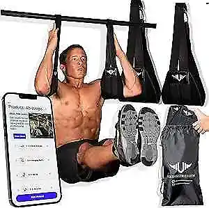  AB Straps - Premium Padded Home Gym Exerciser Ab Slings Pair For Pull Up Bar   • $37.02