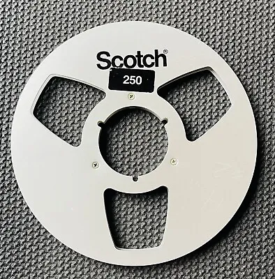 Scotch 250 NAB HUB Metal Aluminum Take Up Reel   1/4  Tape  10.5  • $25.99