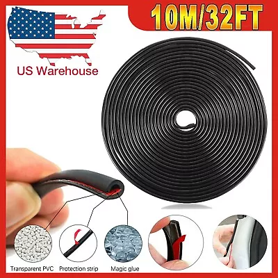 32ft U-Shape Car Door Edge Guard Molding Trim Rubber Edge Strip Seal Protector • $9.50