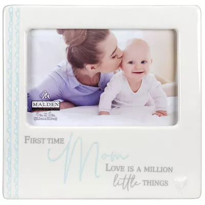 Malden 4x6 New Mom Ceramic Scripts Frame • $15.95