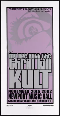 Thrill Kill Kult Poster 11/20/2002 Newport Music Hall Columbus Mike Martin S/n • $49.99