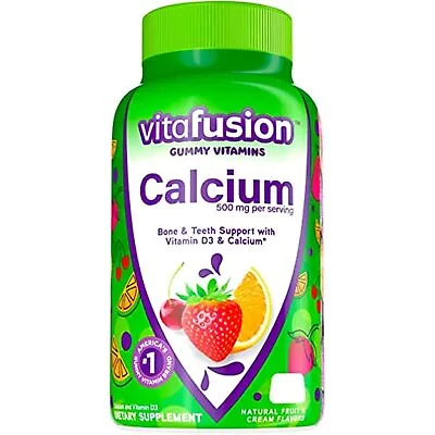 Vitafusion Calcium Gummy Vitamins Fruit And Cream Flavored Chewable Calcium • $23.05