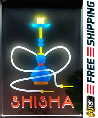 Shisha Hookah Vape Smoke Shop LED Neon Sign Light Wall Art Lamp Bar Open Décor • $249.99