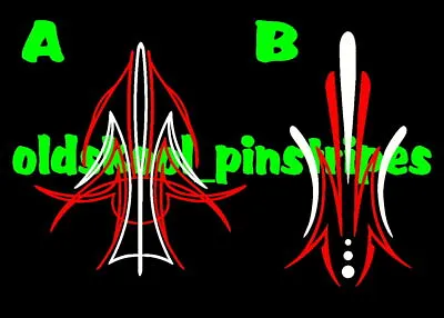 Pinstriping Pinstripe Custom Chopper Tank Fender Bobber Vinyl Decal SET Of 2 • $10.75