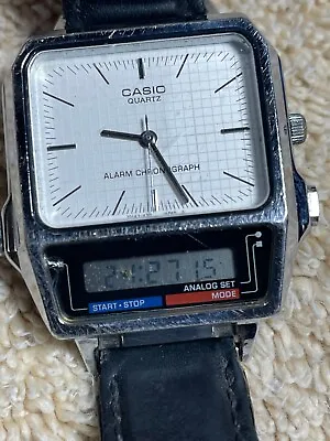 Rare Vintage Casio 315 AQ-450 Analog/Digital Watch - Works-New Battery • $95