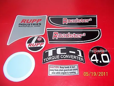 Set Of Vintage RUPP ROADSTER 2 Mini Bike Stickers (New) • $49