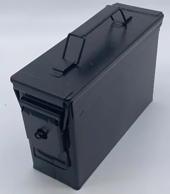 Ammo Box New Lockable Black 30Cal Military Spec Metal UK Made! • £23.95
