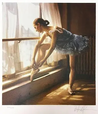 £263 • Buy Douglas Hofmann  Reflections I  Ballerina Toe Dancer Tutu Hand S# 13x11 Litho