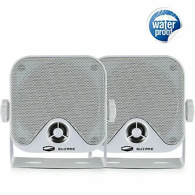 £24.99 • Buy Marine Audio System Box Boat Speakers Waterproof IP66 For Outdoor Car Van Truck