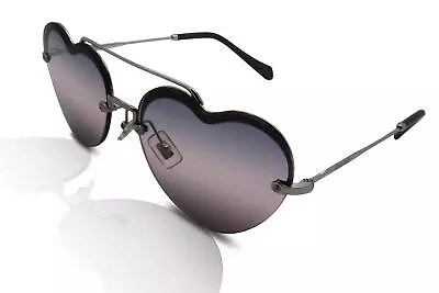 Miu Miu Sunglasses Women's MU62US 1BC157 Silver/Violet-Grey Gradient • £119.99