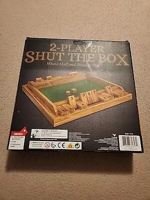Cardinal Wooden Shut The Box Game - 2 Player - Strategy Educational • $14.99