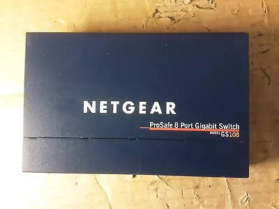 NetGear  GS108 V3 8-Port Gigabit Unmanaged Ethernet Gigabit Switch NO PSU • £13.99