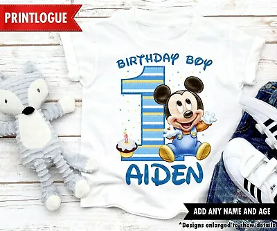 Baby Mickey Mouse Birthday Shirt Mickey Mouse Birthday Shirt Family Shirt • $10.99