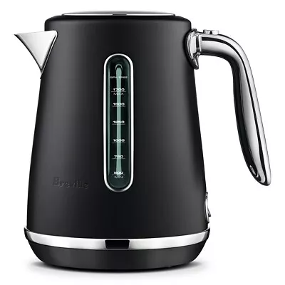 Breville 1.7L Soft Top Lid Luxe Kettle Cordless  2400W  BKE735BTR Black NEW • $229