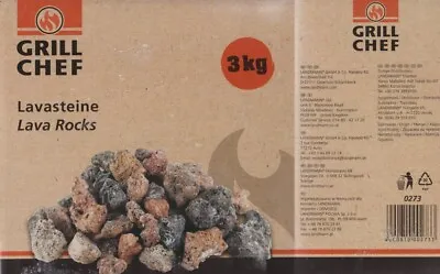 £10.89 • Buy Landmann Lavasteine Lava Rocks 3kg - For Gas Grills - BBQ Rocks