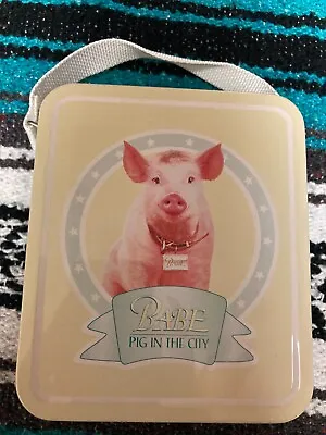 Babe: Pig In The City Vintage 1998 Mini Metal Tin Lunchbox Snack Box VG • $19.99
