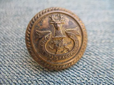 Scarce Brass 1884 Barry Railway Company Button 23mm 'SPECIAL QUALITY' • £41.44