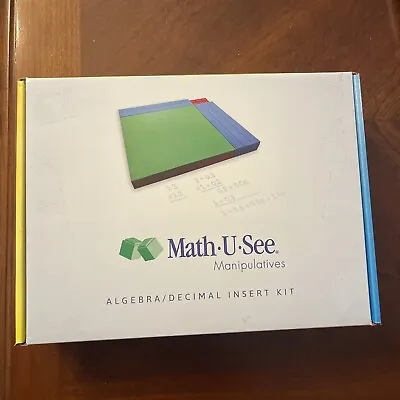 Math U See Algebra Decimal Insert Kit Integer Block Math Homeschool Complete • $25