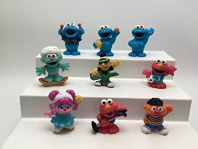 9 Hasbro Sesame Street Workshop Lot 3  Figures Bert Ernie Elmo Rosita Abby • $15.99