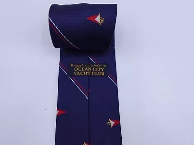 Men's Vintage Tie - OCEAN CITY YACHT CLUB Flag Silk Tie • $17.50