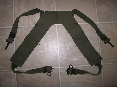 Pair Of Vietnam War US Army Or USMC Marine Corps M-1956 H Combat Suspenders !!! • $35