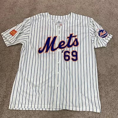 MLB New York Mets '69 World Champs SGA Replica Promo Jersey Mens XL • $24