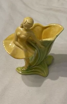 1950's Vintage Haeger 3531 Ballerina Lilly Vase Planter Pottery Glazed MCM • $18