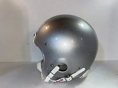 Vintage Riddell WD-1 Sz Large 7 3/8 Silver Football Helmet. • $225