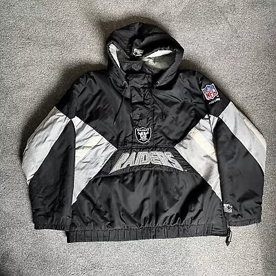 Rare Vintage Oakland Raiders Starter Pullover Jacket Pro Line • £180