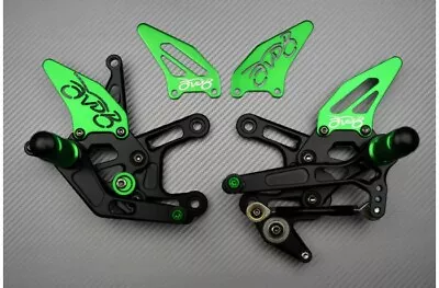 Green Racing Rearsets Footrest KAWASAKI Z1000 Z 1000 Z-1000 ZRT00D/E 2010-2013 • $172.83