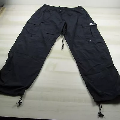 Abercrombie & Fitch Pants Mens Extra Large Blue Cargo Joggers Parachute Bungee • $74.99