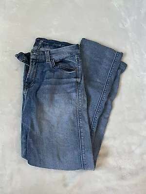 7 For All Mankind Womens Size 28 Blue High Rise Karah Straight Leg Jeans • $16.59