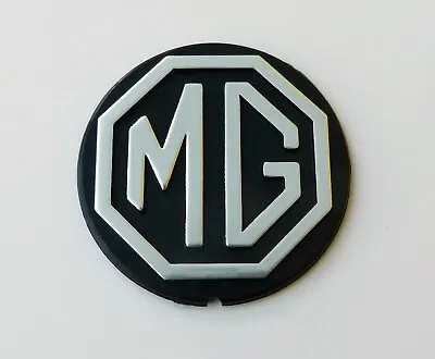 MGB MGBGT Black & Silver Steering Wheel Road Wheel Centre Badge MG / BMC CHA747 • $22.26