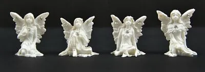 Miniature Dollhouse Fairy Garden Micro White Fairies - Set Of 4 - Buy 3 Save $5 • $11.95