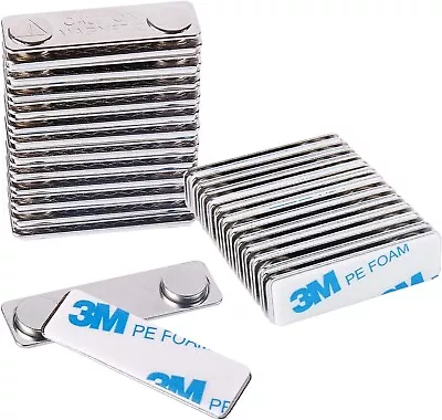 Strong Magnetic Name Badge Holders With Steel Back Plate 100 Pack Name Tags/ID • $34.99