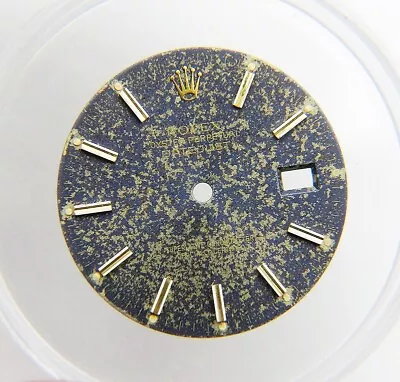 Vintage Genuine Rolex Datejust 16013 16233 16203 Tropical Faded Blue Watch Dial • $300