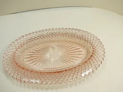 Depression Glass MISS AMERICA PINK Oval PLATTER Or Trinket TRAY  10  30s Vintage • $9