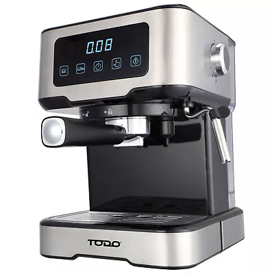 TODO Espresso Coffee Machine Maker Automatic Touch Control LED Display 15 Bar... • $149