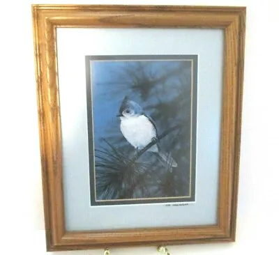 Michael Monroe Framed Blue Bird On Branch Art Print Hand Signed • $108