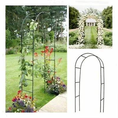 2.4M Metal Arch Wedding Birthday Well Come Gate Way Garden Arch ( 1 ARCH ) • £13.99