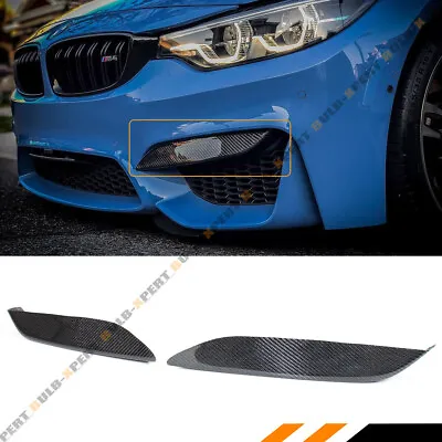 For 15-19 Bmw F80 M3 F82 F83 M4 Carbon Fiber Front Bumper Air Vent Eyelid Covers • $78.99