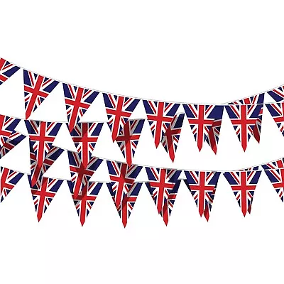 7m Union Jack Uk Gb 25 Flag Bunting Coronation Street Garden Party Great Britain • £3.49