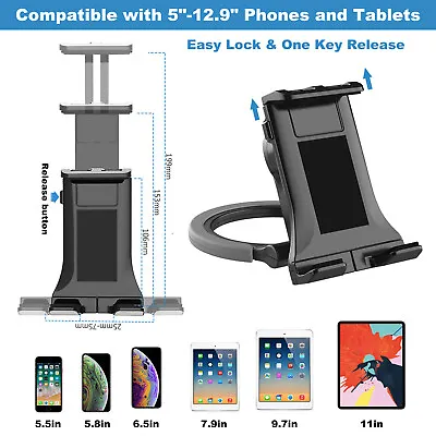Tablet Wall Mount Bracket Holder For IPad Kitchen Tablet Stand Universal 4.7-11  • £13.17