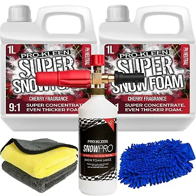 ProKleen Snow Foam Super Concentrate Car Shampoo 2L Karcher Lance Detailing Kit • £36.95