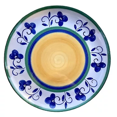 Mikasa Firenze Stoneware Dinner Plate 10.75” Portugal BF 110 Yellow Blue White • $99.99