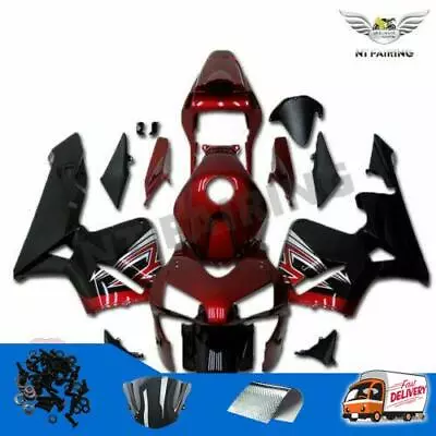 Injection Red Black Plastic Fairing Fit For Honda 2003-2004 CBR600RR F5 ABS E08 • $439.99