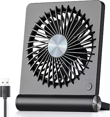 Koonie USB Fan Strong Wind Ultra Quiet Small Desk Fan 220° Tilt Folding 3 Speed • $30.68