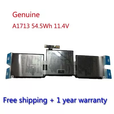 Original A1713 Battery For Apple Macbook Pro 13 Inch A1708 MLL42CH/A MLUQ2CH/A • $44.98